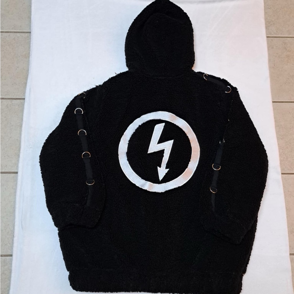 Dolls Kill x Marilyn Manson Heavyweight Full-zip Sherpa Jacket - UNISEX SIZE 3XL